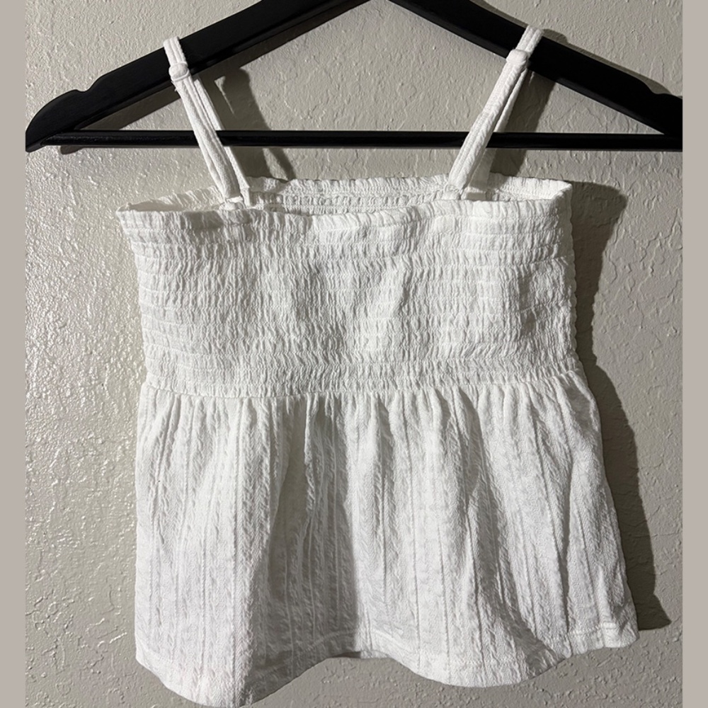 Old Navy Smocked Jacquard-Knit Cami Top for Girls - White - S (6-7 years)